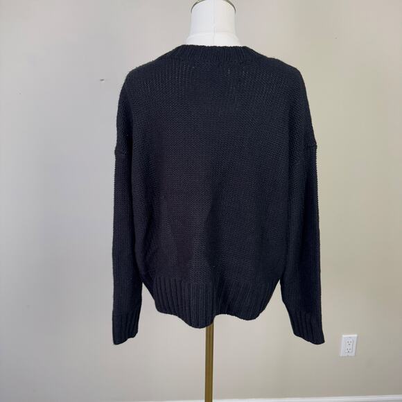 Calvin Klein Jeans Cable Knit Crewneck Sweater US Women's M - Picture 2 of 5